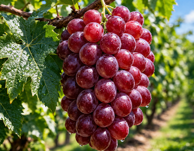 Red grapes